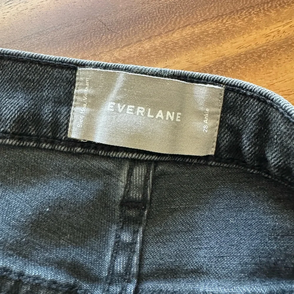 Everlane High Rise skinny jean washed black